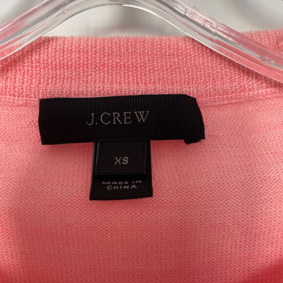 J Crew 100% Merino Wool Cardigan - Light Pink, Size XS - Picture 2 of 3